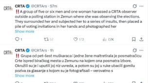 Maltretirali posmatračicu Crte